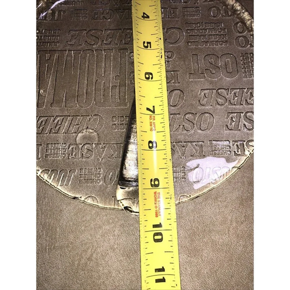 Kosta Boda Art Glass Ice Plate Cheese Platter Handle Cheese Names. 9.5" - Picture 5 of 9